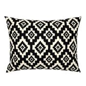 Boho Ikat in Black & Cream