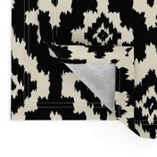 Boho Ikat in Black & Cream