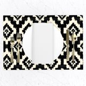 Boho Ikat in Black & Cream