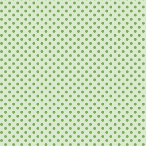 Moss green polka dots
