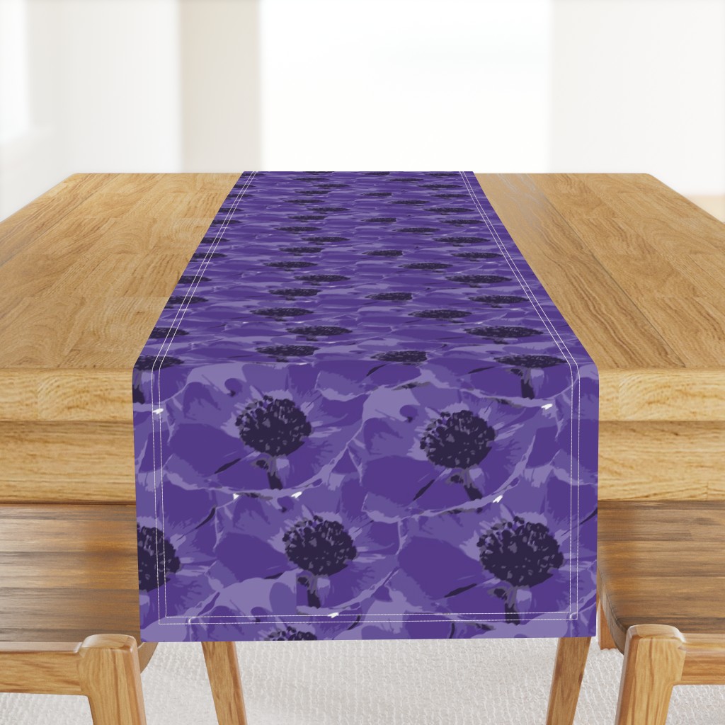 Purple Anemone Flower Design