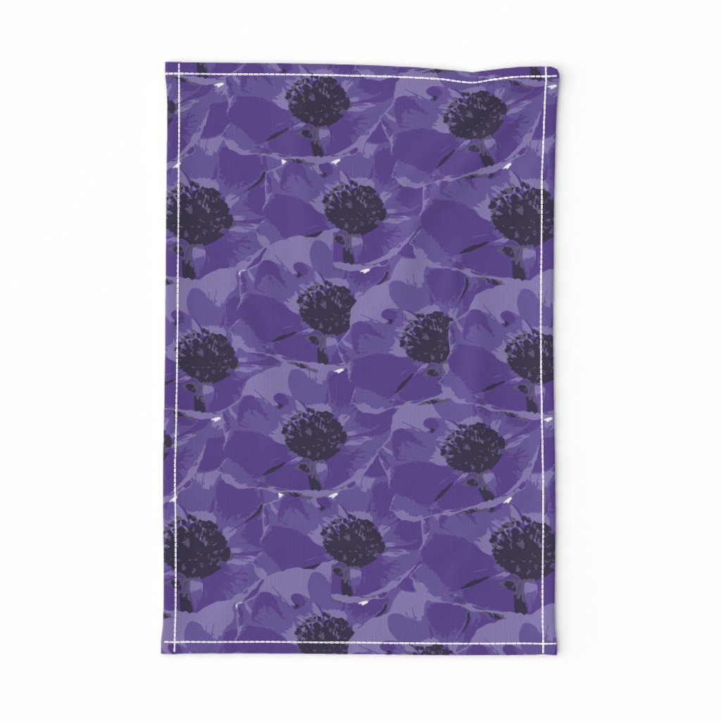 Purple Anemone Flower Design