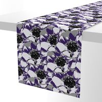 Anemone Multi Purple & Gray  Flower Design