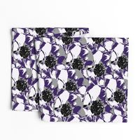 Anemone Multi Purple & Gray  Flower Design