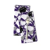 Anemone Multi Purple & Gray  Flower Design