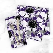 Anemone Multi Purple & Gray  Flower Design