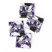 Anemone Multi Purple & Gray  Flower Design