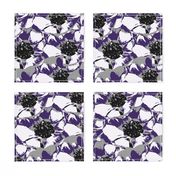 Anemone Multi Purple & Gray  Flower Design