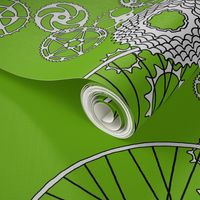 Beautiful bicycle parts - 42inch yard - apple leaf green - 63A40D
