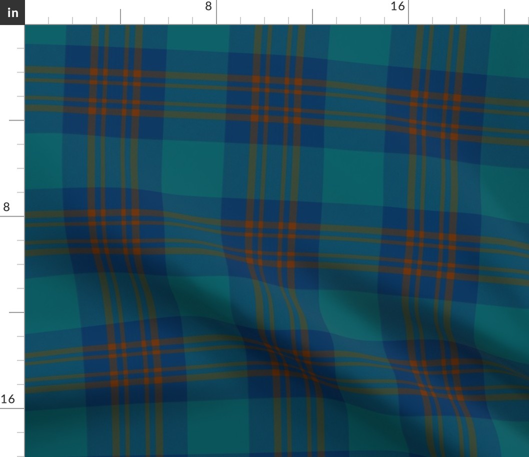 Inkster tartan, 6" deep ancient colors