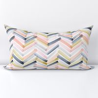 Chevron Blush Navy