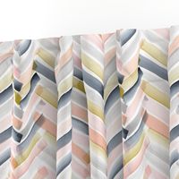 Chevron Blush Navy