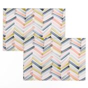 Chevron Blush Navy