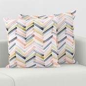 Chevron Blush Navy