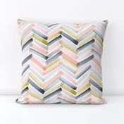 Chevron Blush Navy