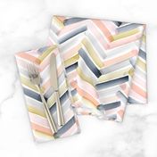 Chevron Blush Navy