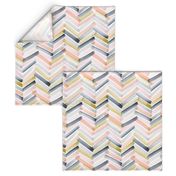 Chevron Blush Navy