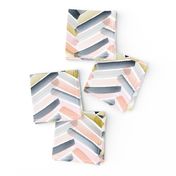 Chevron Blush Navy