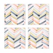 Chevron Blush Navy