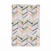 Chevron Blush Navy