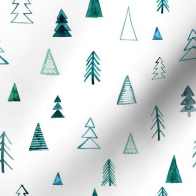Boho Christmas Trees - Wintergreen Forest