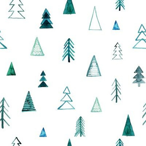 Boho Christmas Trees - Wintergreen Forest