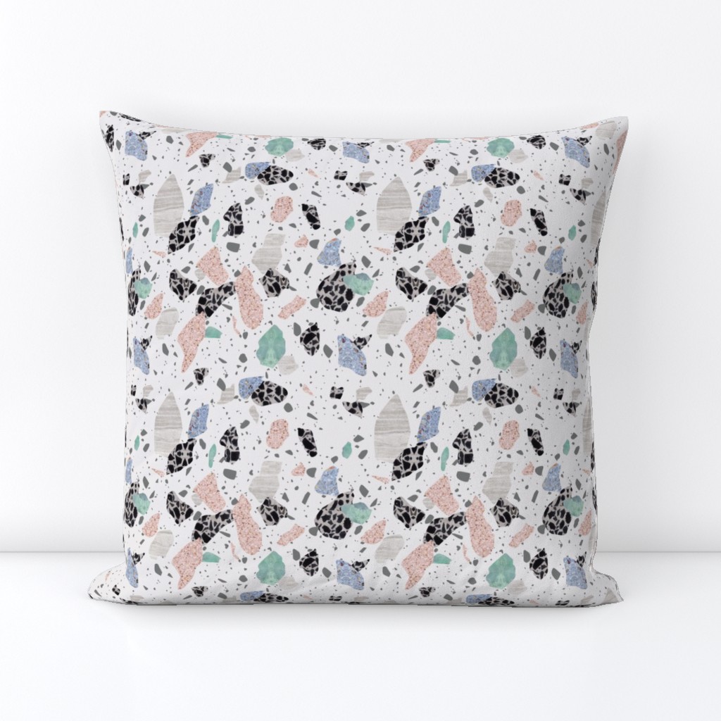 Terrazzo - Pastel Multi on White