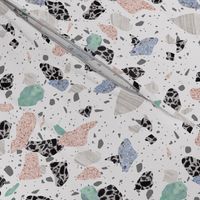 Terrazzo - Pastel Multi on White