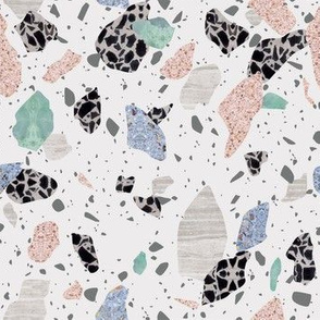 Terrazzo - Pastel Multi on White