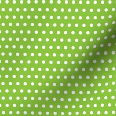 White Dots On Lime Green