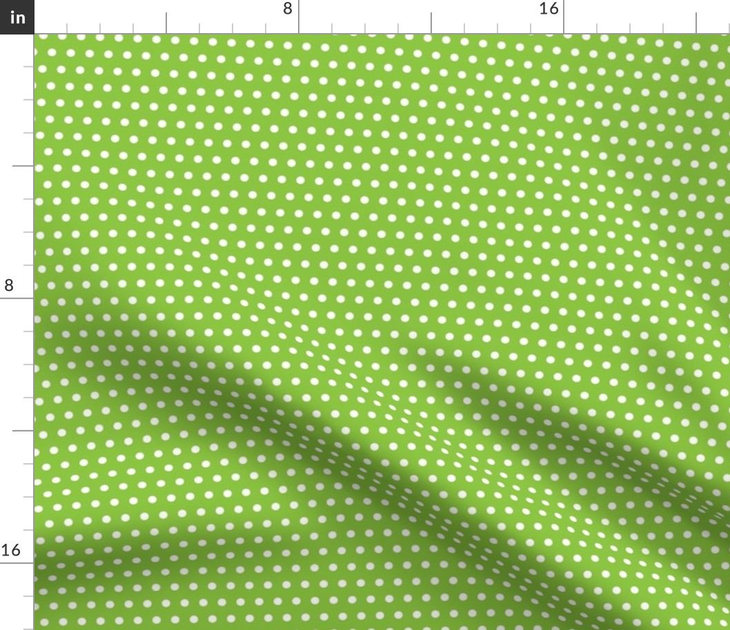 White Dots On Lime Green