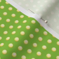 Yellow Dots On Lime Green 