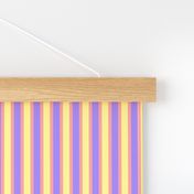 Summer Colours Vertical Stripes  - Narrow Pale Summer Pink Ribbons with Pale Summer Yellow and Summer Mauve