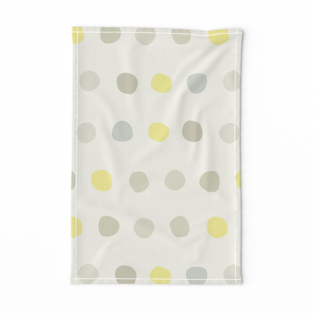 dots- spaced yellow gray