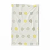 dots- spaced yellow gray