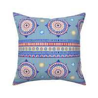 Boho Geo in blue