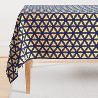 Soft Yellow Triangles Upholstery Fabric