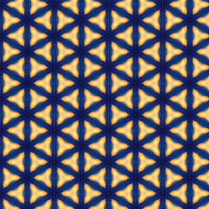 Soft Yellow Triangles Upholstery Fabric