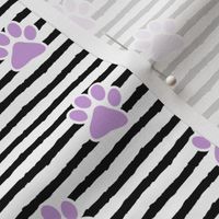 paws on stripes (purple)