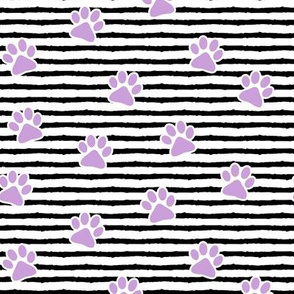 paws on stripes (purple)