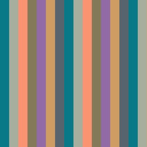 Moody Moon Multicolored Stripes