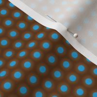 Light Blue Dots On Brown