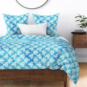 Batik Ferns Cobalt Turquoise 150