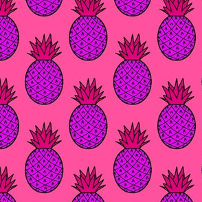 Pineapples in Purple & Pink