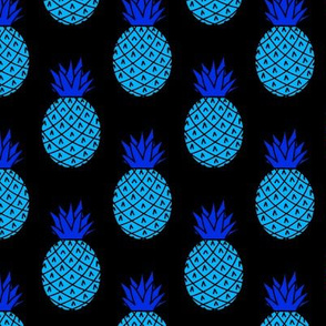 Neon Blue Pineapples