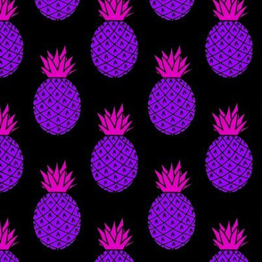 Pineapples in Neon Purple