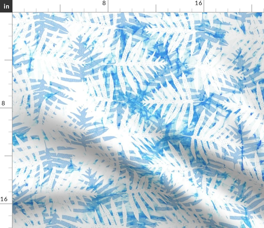 Batik Ferns Sky Blue 150