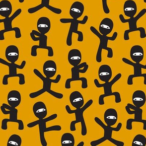 ninjas - dark mustard