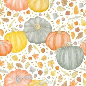Painted_Pumpkins_and_Fallen Leaves