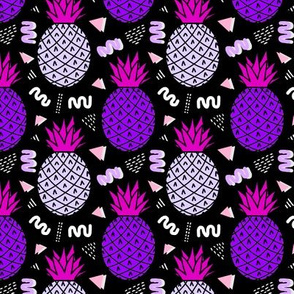 Memphis Pineapples in Purple